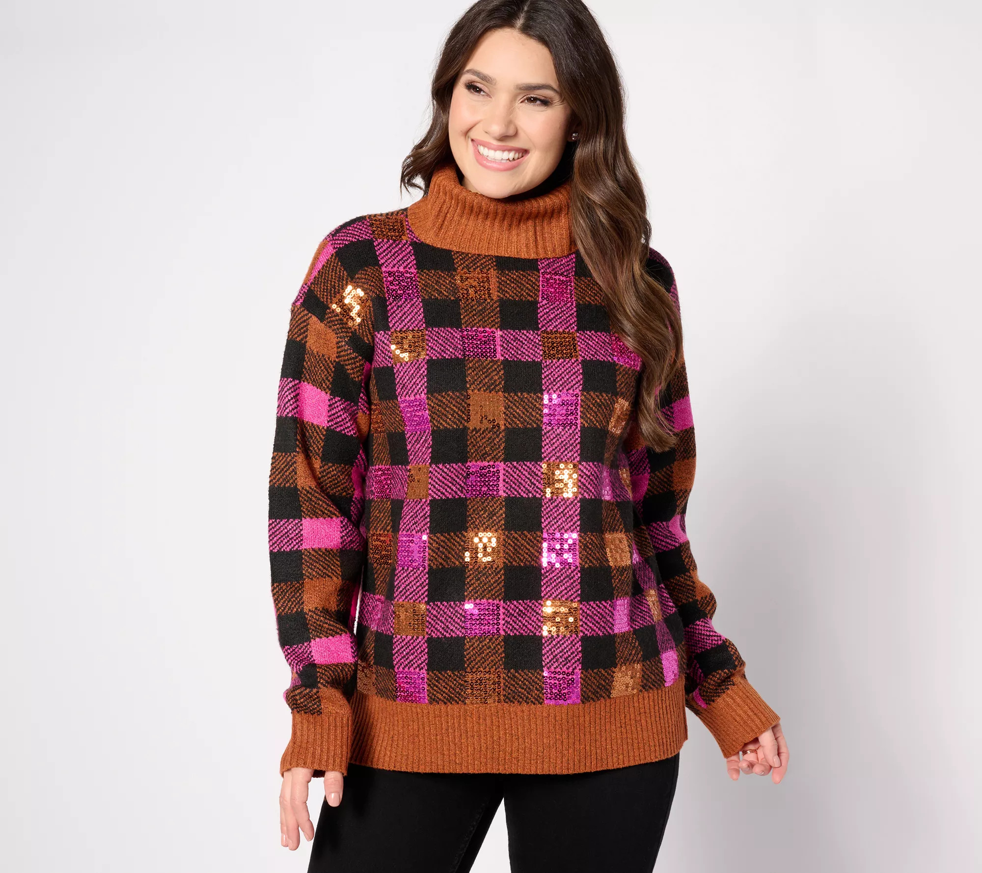 Studio ParK x Alberti Popaj Women's Celebration Sweater - QVC.com | QVC