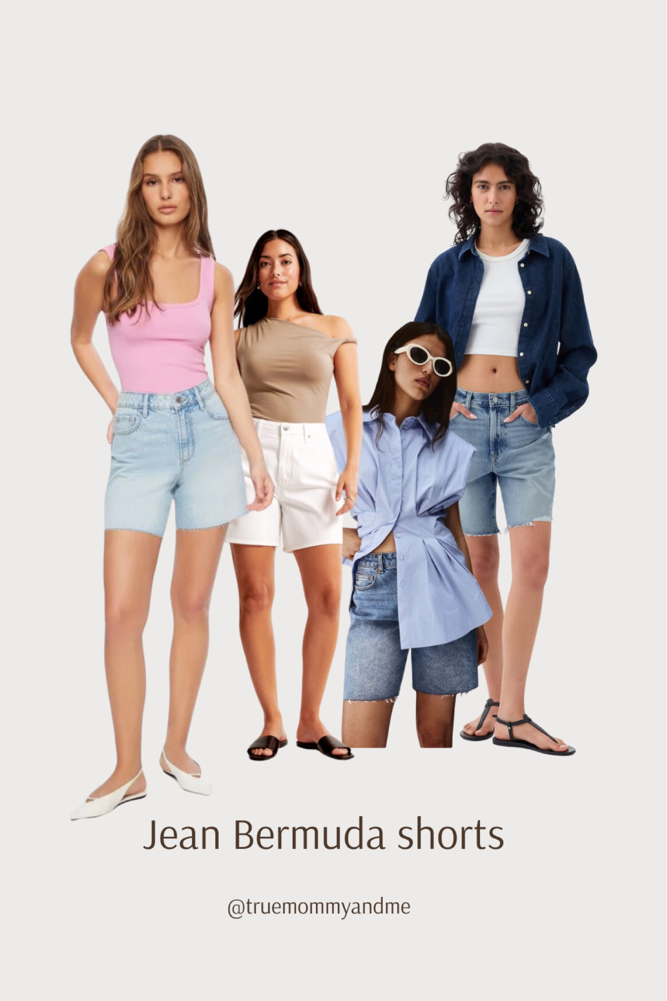 Summer Jean trends Bermuda shorts 
Summer shorts
Casual outfits 
Summer outfits 

#LTKStyleTip