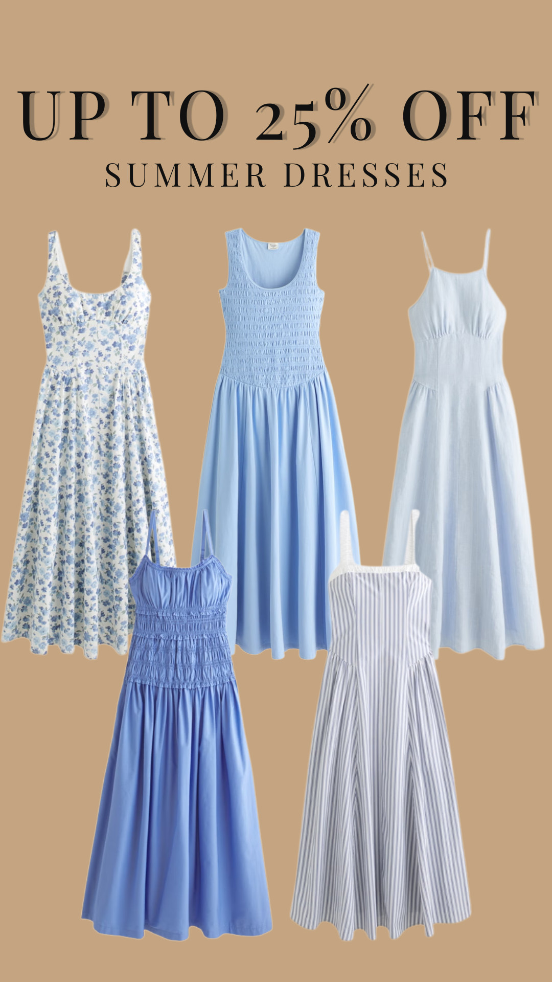We are loving these lovely summer dresses from Abercrombie & Fitch! 

 #LTKootd #LTKSaleAlert