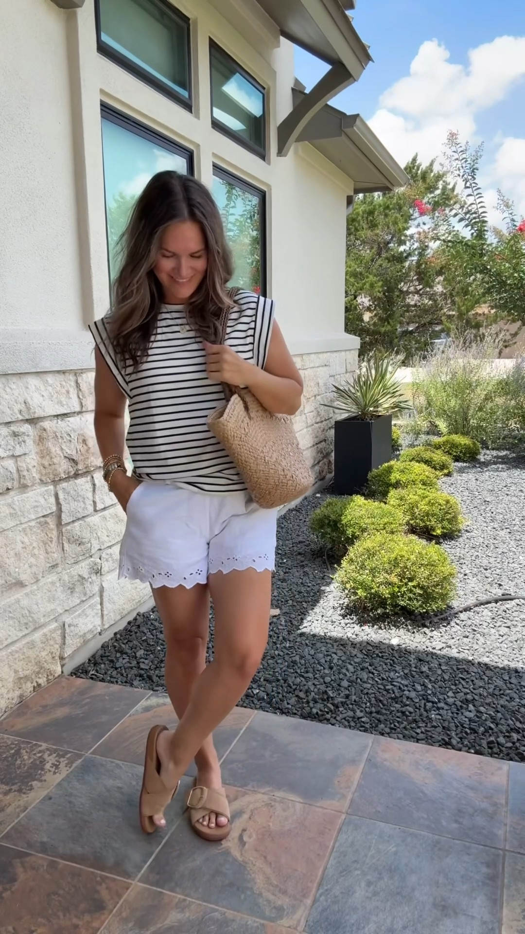 The kind of outfit you can wear to brunch, shopping, or on vacation. These shorts are so versatile!

#LTKootd #LTKmomlife #LTKSeasonal