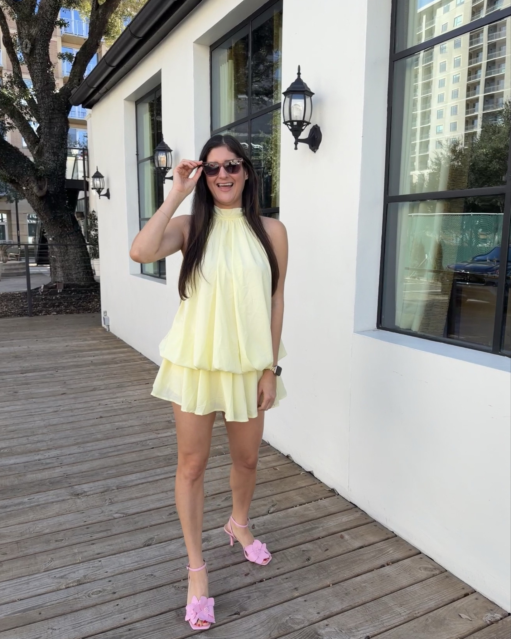 Brunch outfit for spring. Yellow dress to brighten up your spring transition. 💛✨☀️

#LTKfoodie #LTKootd #LTKSeasonal