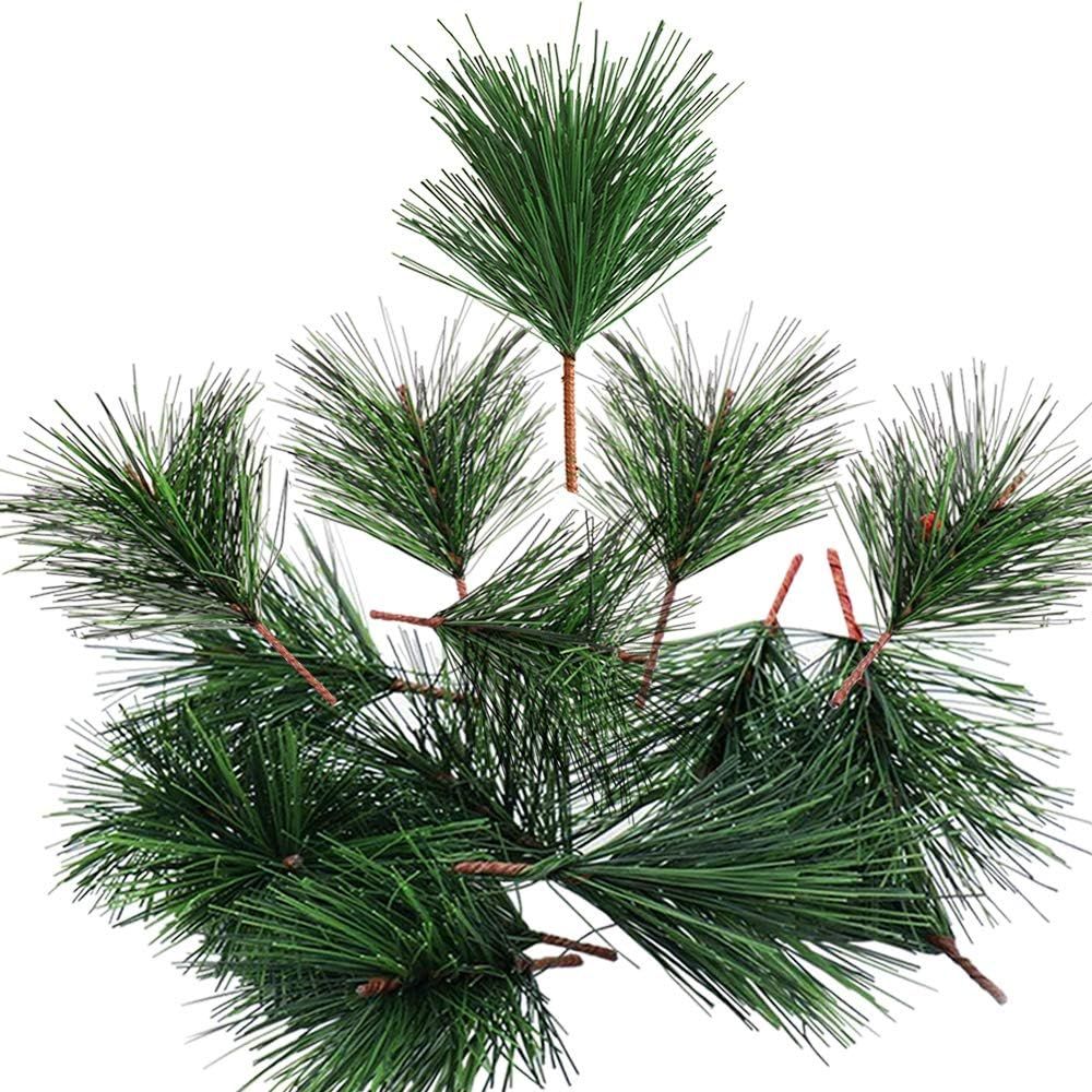 20 PCS Artificial Pine Branches Green Pine Needles Small Pine Twigs Stems Picks for Christmas Flo... | Amazon (US)