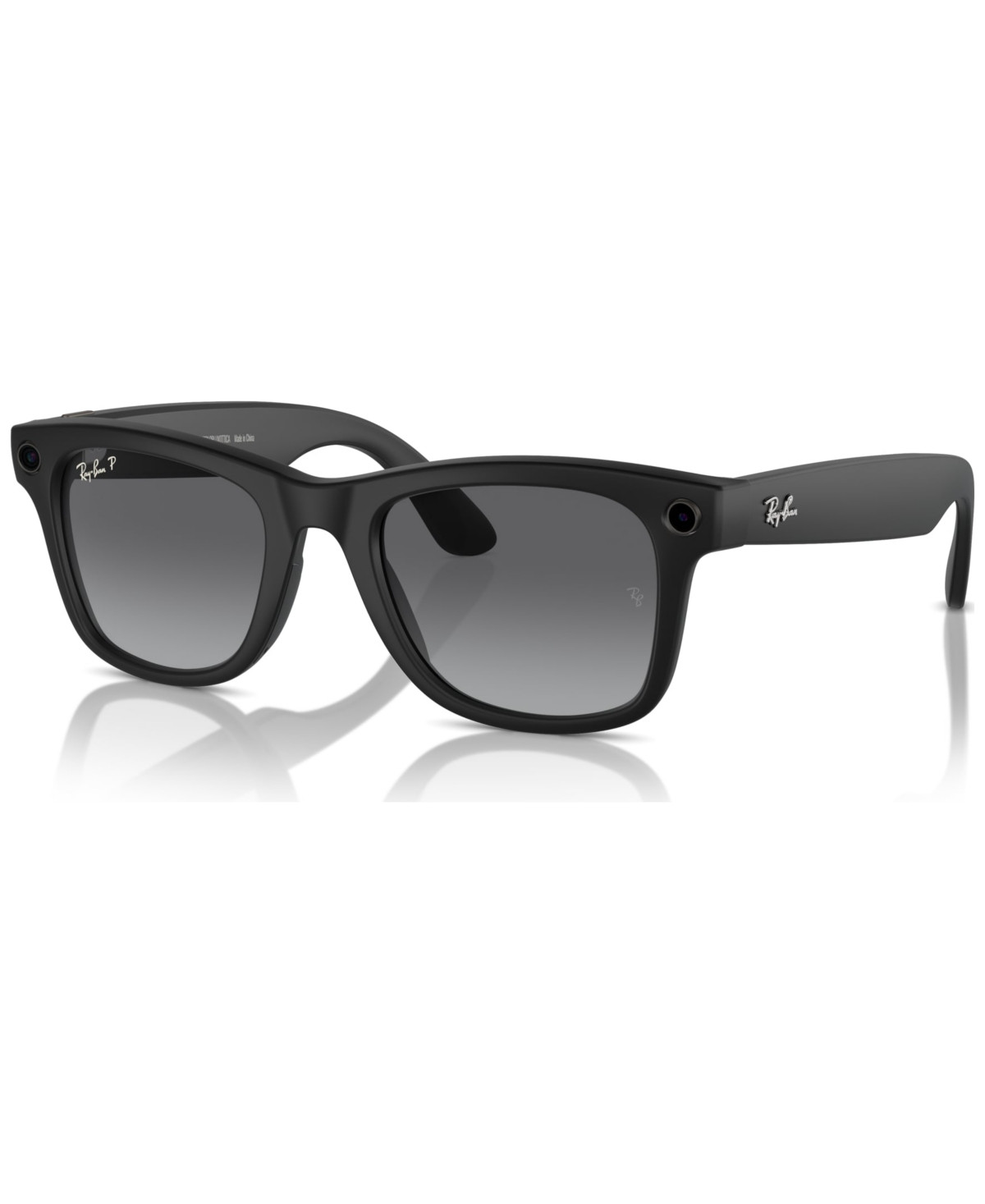 Ray-Ban Unisex Ai Meta Gen1 Wayfarer Polarized Gradient Sunglasses, RW4006 - Black | Macy's