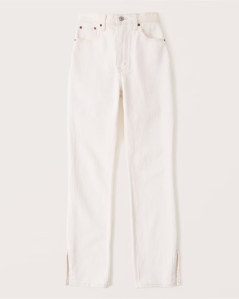 Women's Ultra High Rise 90s Straight Jeans | Women's Bottoms | Abercrombie.com | Abercrombie & Fitch (US)