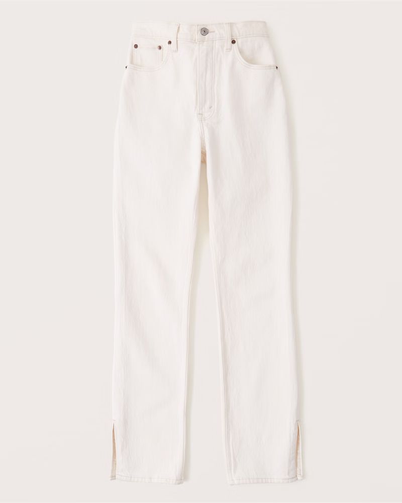 Women's Ultra High Rise 90s Straight Jean | Women's Bottoms | Abercrombie.com | Abercrombie & Fitch (US)