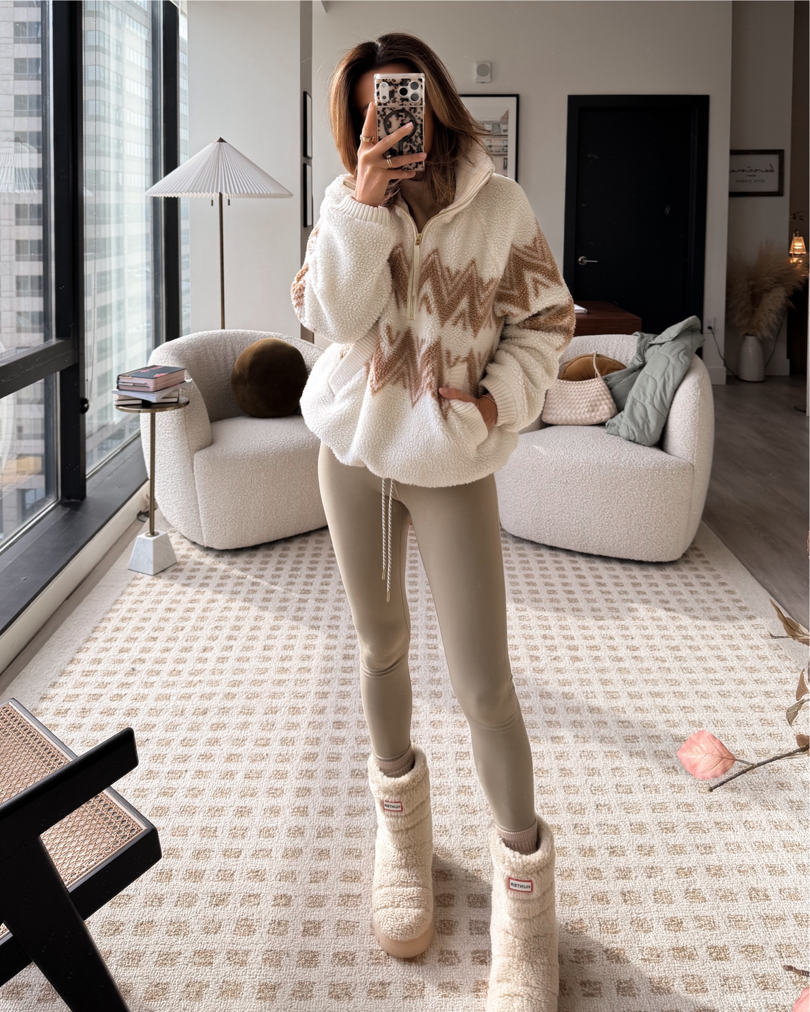 Pilates outfit 
Shearling half zip small 
Quilted jacket 
Lululemon legging and bra size 4


#LTKootd #LTKSeasonal #LTKActive