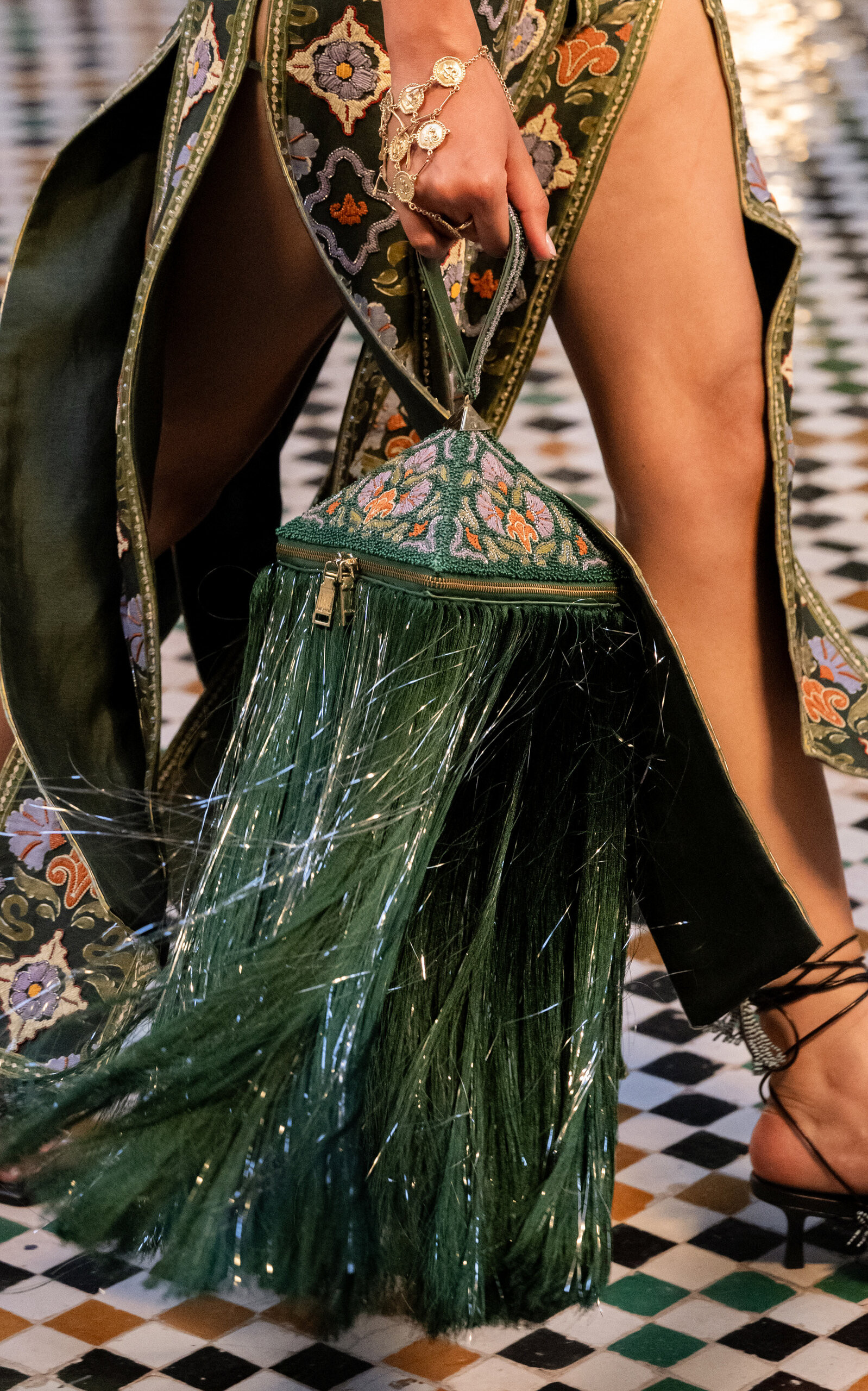 Ramira Embellished Pyramid Bag | Moda Operandi (Global)