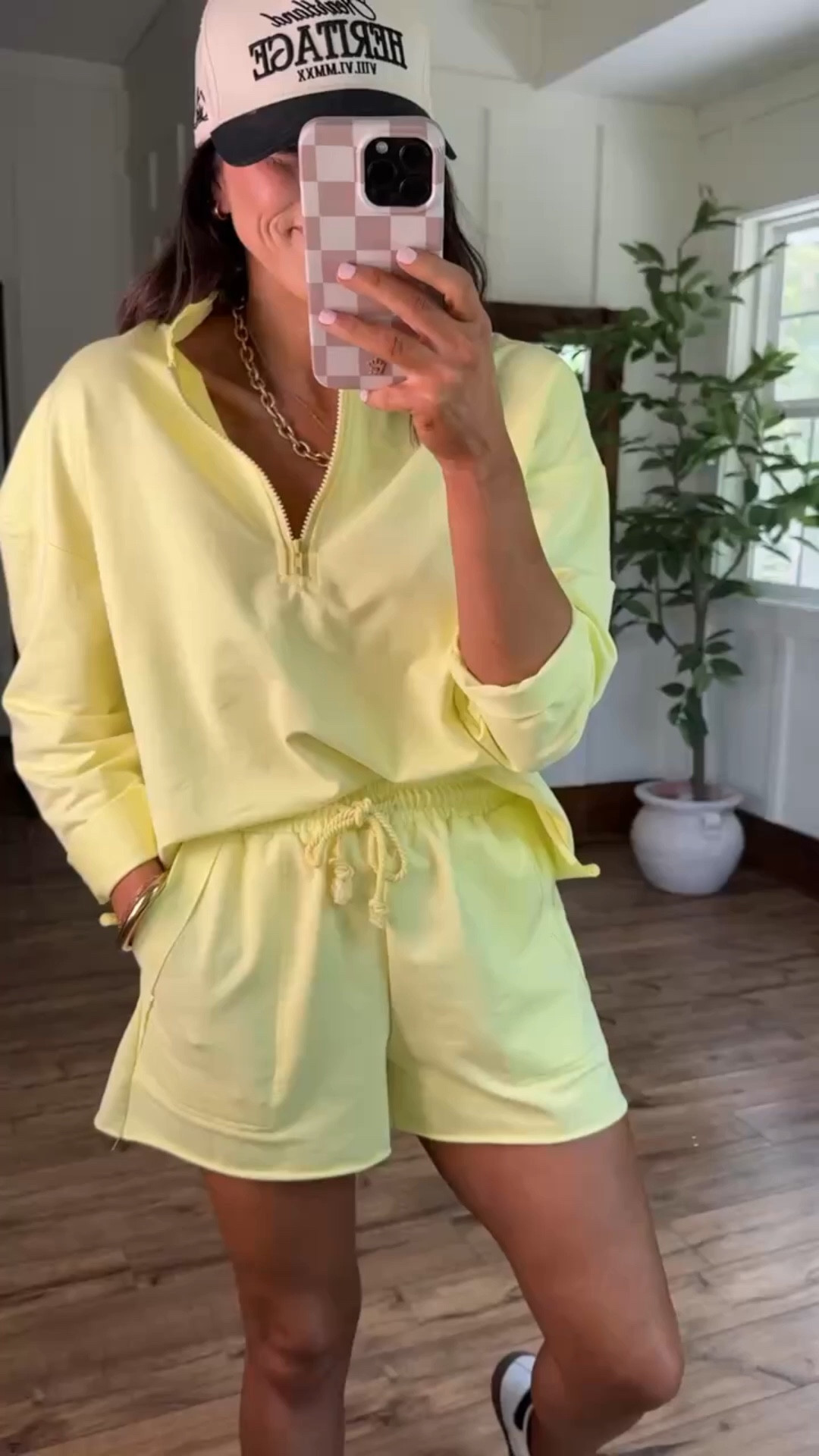 okay wait this set is SO good 💛 comfy, lightweight, and looks way more expensive than it is. perfect for errands, travel days, or just throwing on and still feeling put together. wearing a small!

#amazonfinds #amazonset #loungewearset #comfyoutfit #casualstyle #everydayoutfit #springoutfits #athleisurestyle #amazonfashion #ltkstyle