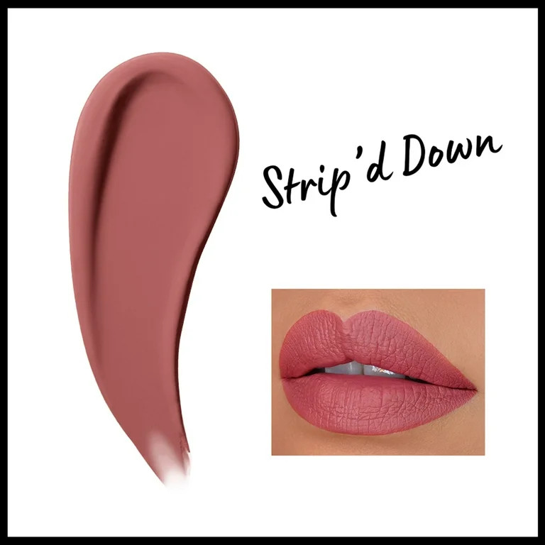 NYX Professional Makeup Lip Lingerie XXL Liquid Lipstick, Stripd Down, 0.13 fl. oz. | Walmart (US)
