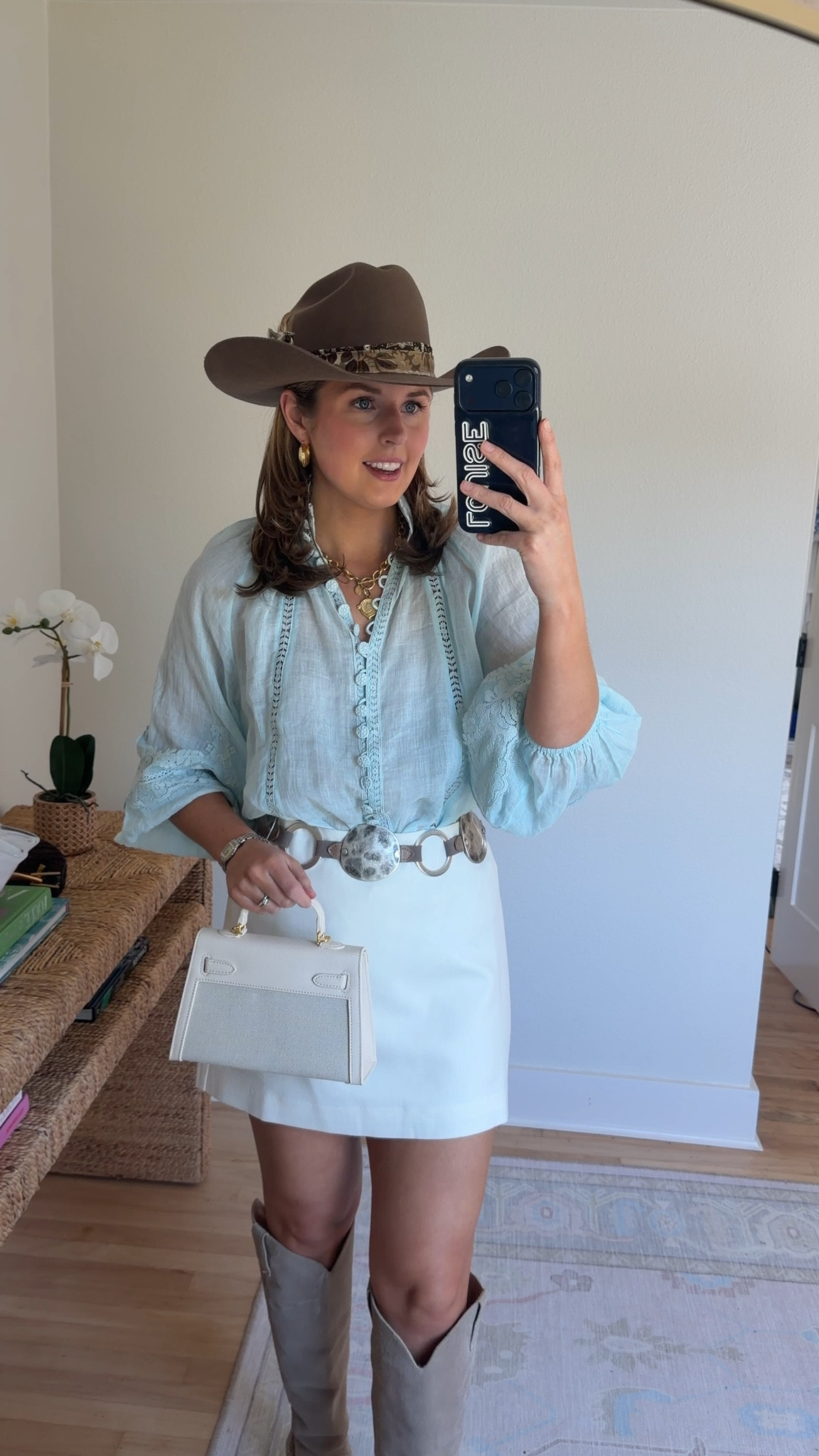 Western chic outfit idea! Boots are old from Revolve! Linked similar 