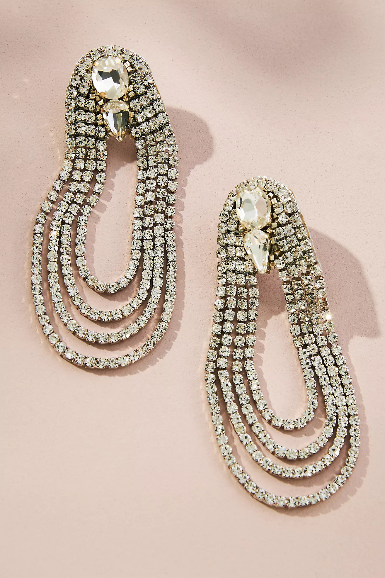Deepa Gurnani Eliana Crystal Loop Earrings | Anthropologie (US)
