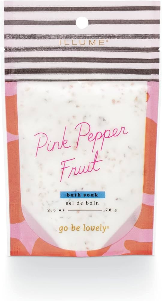 Illume Go Be Lovely Pink Pepper Fruit Bath Soak, 2" L x 2" W x 1" H | Amazon (US)
