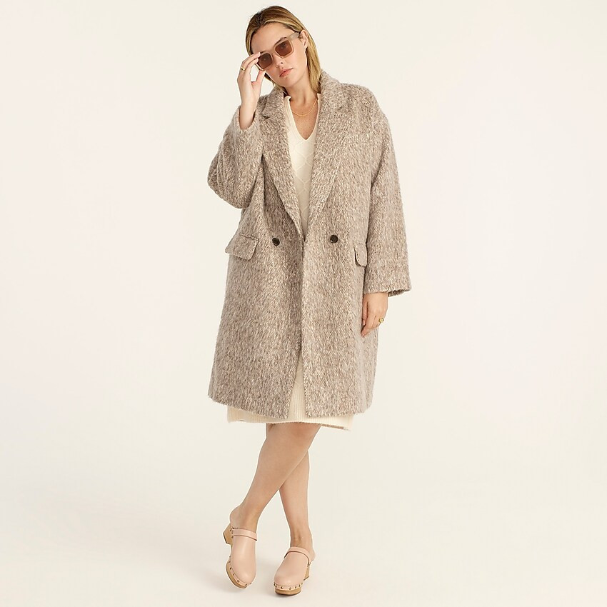 Relaxed topcoat in Italian brushed wool | J. Crew US
