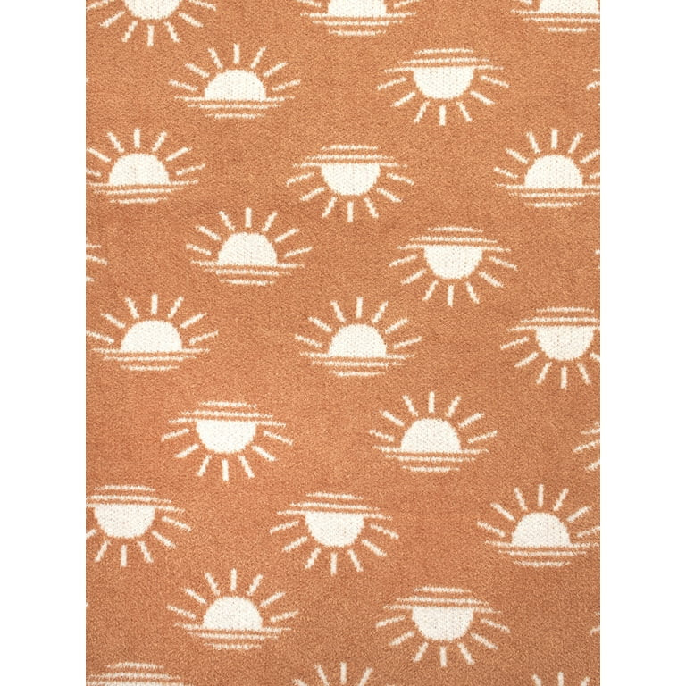 Modern Moments by Gerber Baby Boy or Girl Gender Neutral Soft Cozy Blanket, Terra Sun | Walmart (US)