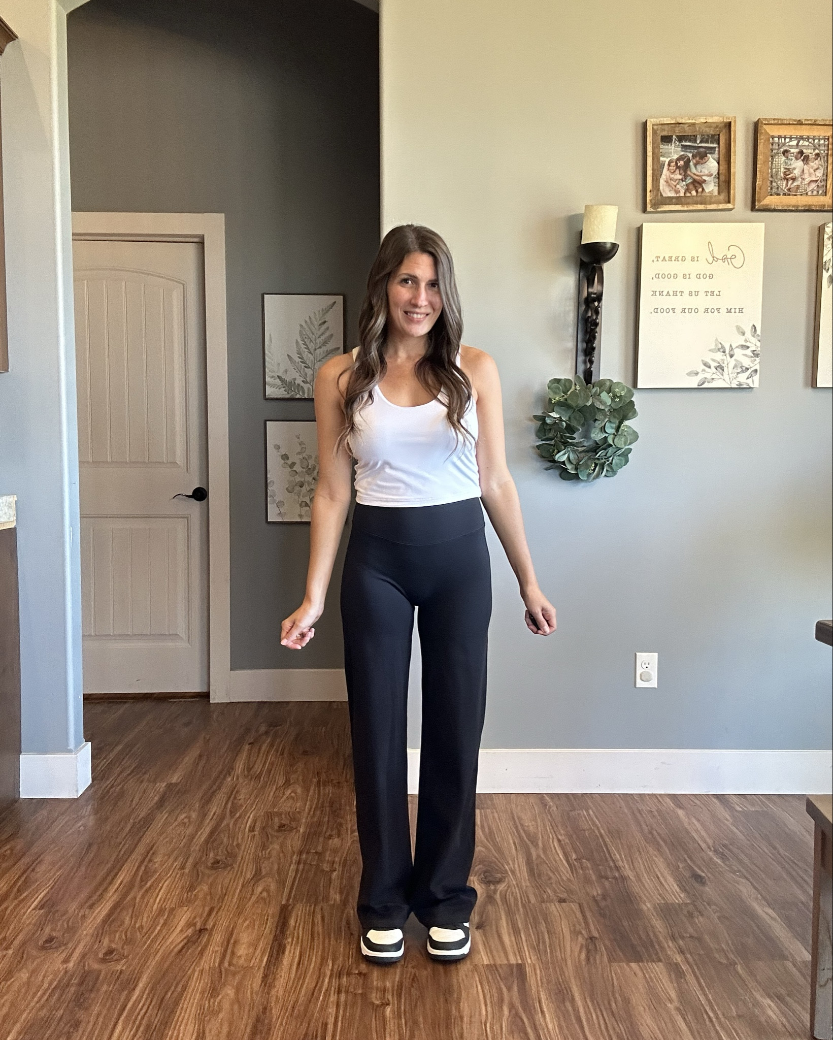 Looove the feel of these pants! High waisted which is a plus for me! I love my crop tops so this is perfect  
Lululemon dupes! 

Great for fitness, travel, lounge or errands! 

#LTKFindsUnder50 #LTKActive #LTKTravel