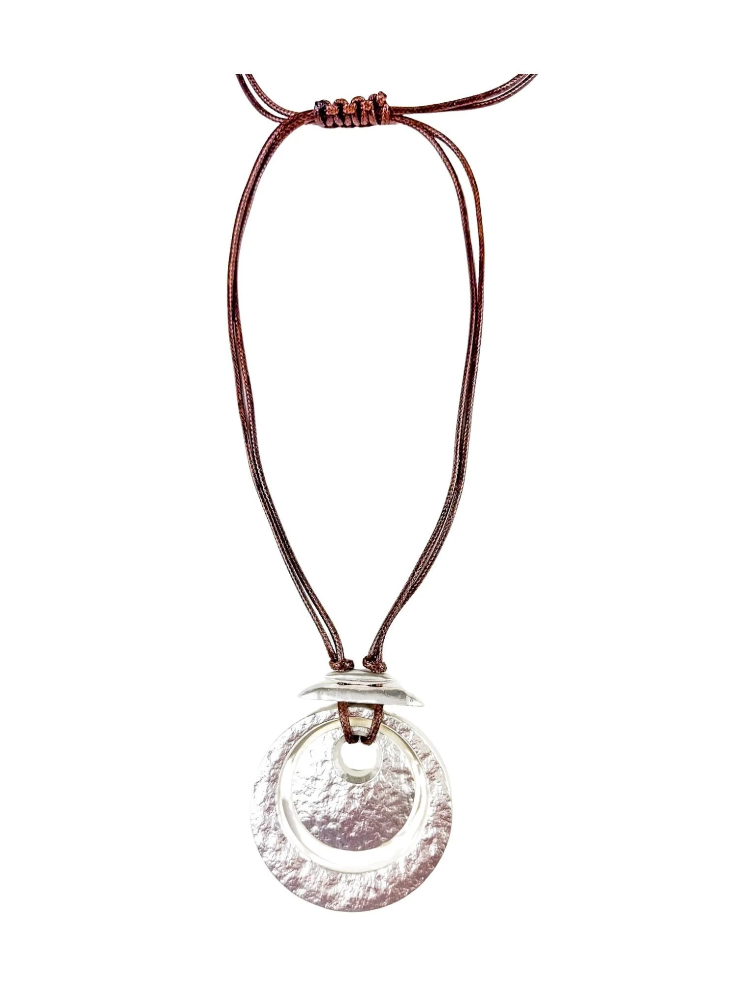 Cord Pendant Necklace | Silver | Final Sale | Twine & Twig