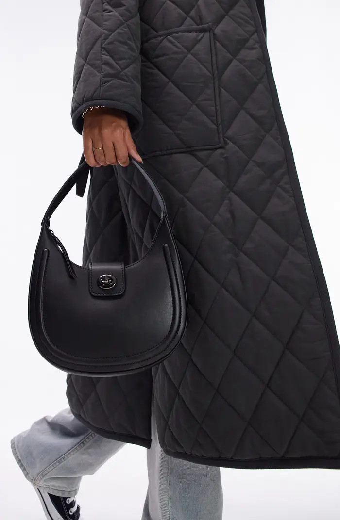 Twist Lock Faux Leather Shoulder Bag | Nordstrom