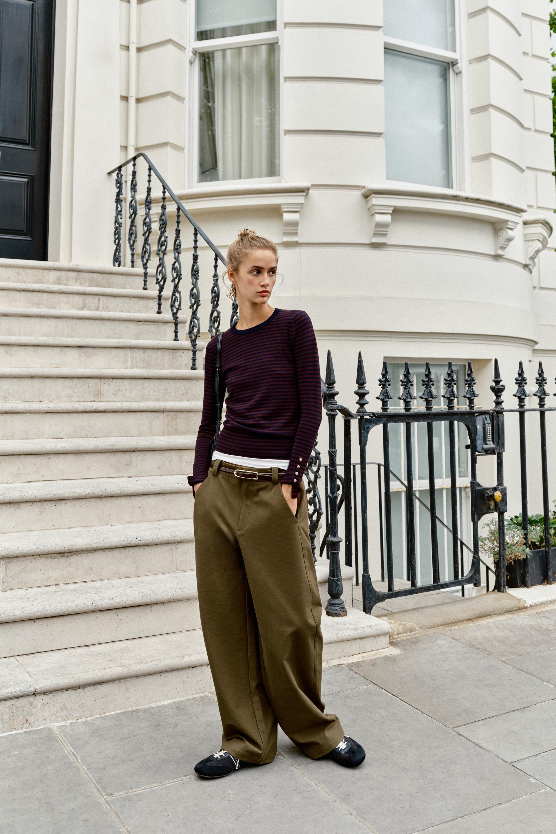Zara - Basic Knit Jumper - Navy Blue - Xl - Woman | Zara US