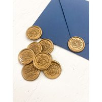 Peony Wax Seal Sticker, Gold Seal, Flower Self Adhesive Botanical Diy Invitation, Wax Seal | Etsy (US)