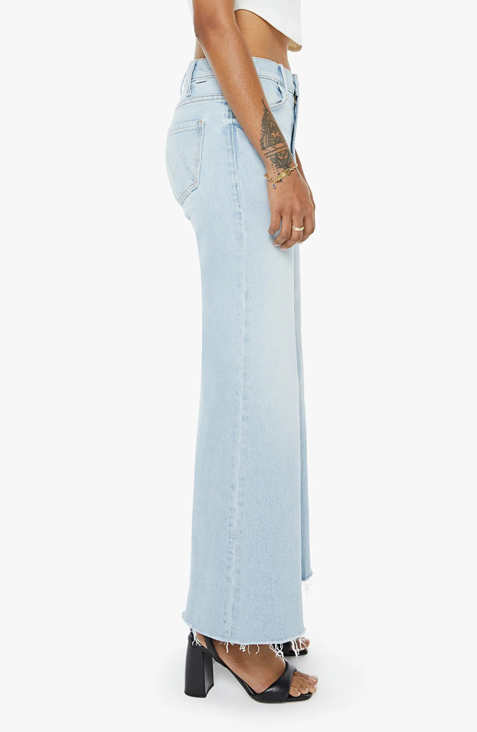 The Lil Huster Roller Simp High Waist Fray Hem Jeans | Nordstrom