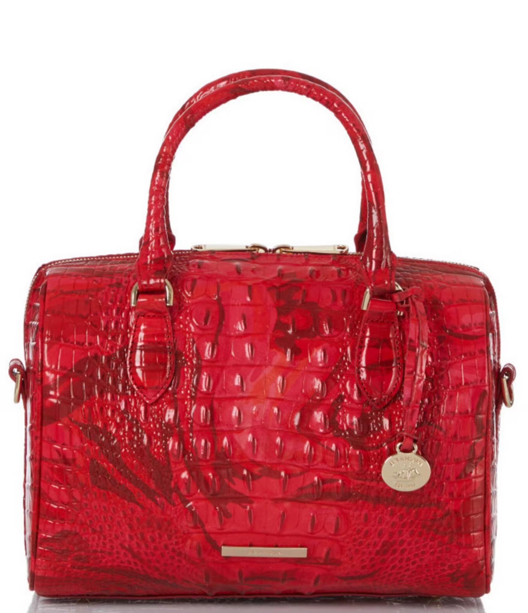 Melbourne Collection Stacy Red Flare Satchel Bag | Dillard's