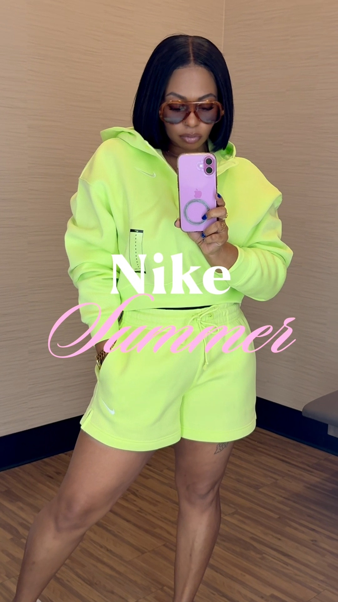 A 2-piece Nike set loves to see me coming 😍 So easy to dress up or down and convenient for moms on the go. 

Wearing a size small hoodie + medium shorts for reference — I’m 5’2” & 148 lbs 🖤

#LTKootd #LTKgrwm #LTKmomlife