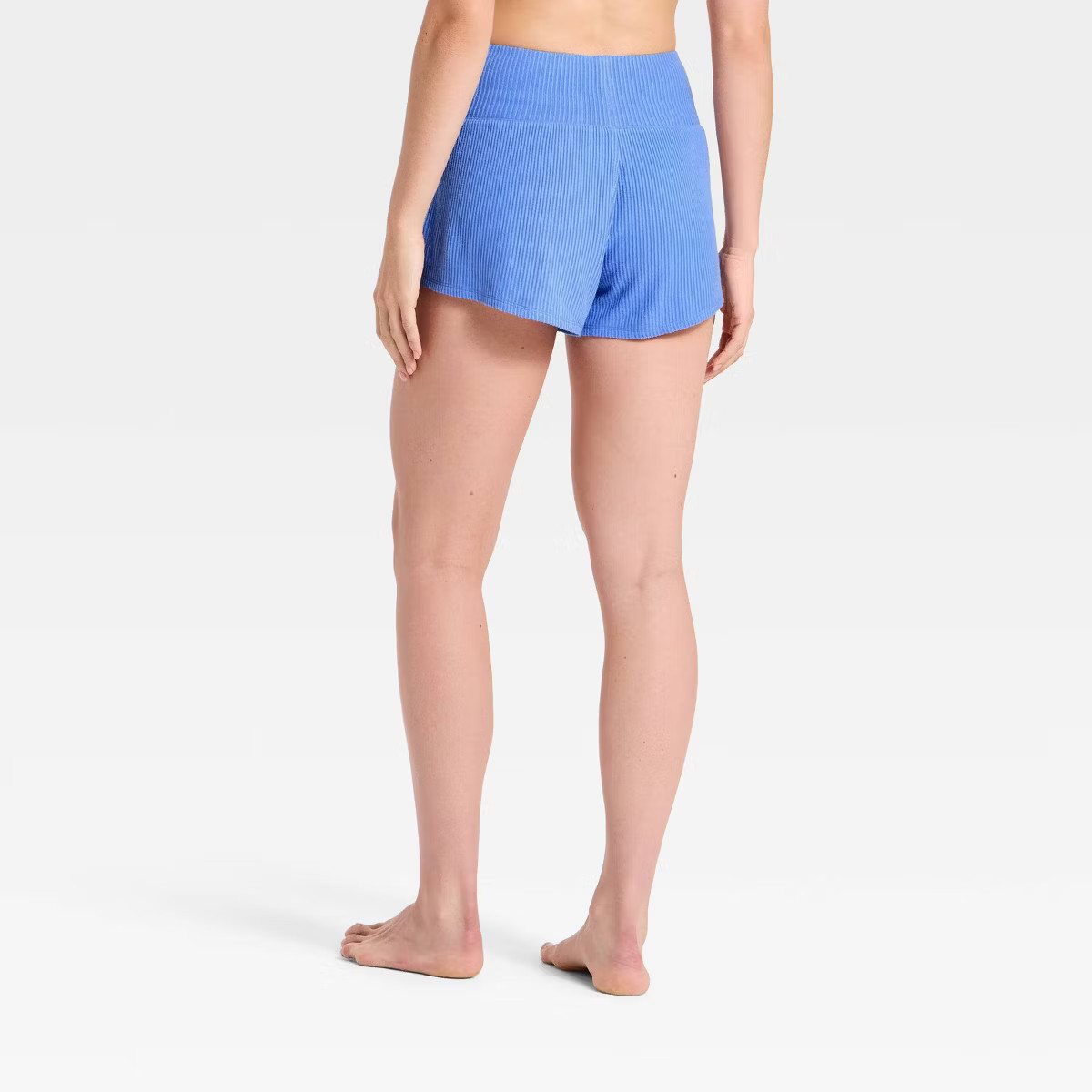 Women's Cozy Ribbed Wide Waistband Shorts - Auden™ | Target