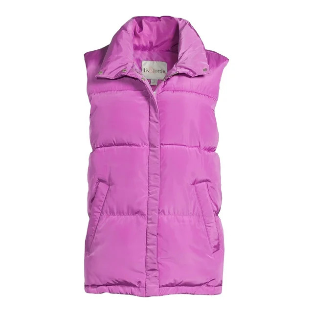 Liv & Lottie Juniors’ Oversized Puffer Vest - Walmart.com | Walmart (US)