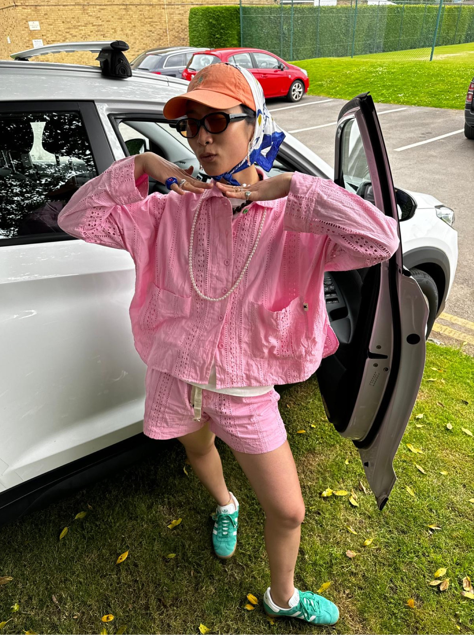 Adidas, Asos, River island, Pull and bear, Mango, summer outfit, holiday outfit, pink co-ord, broderie anglaise shirt, pink shorts, oversized shirt, Adidas gazelle, summer outfits, holiday outfits 

#LTKsummer #LTKeurope #LTKstyletip