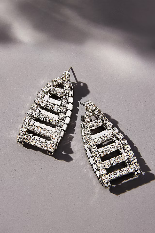 Cosmic Rocker Crystal Ladder Earrings | Anthropologie (US)