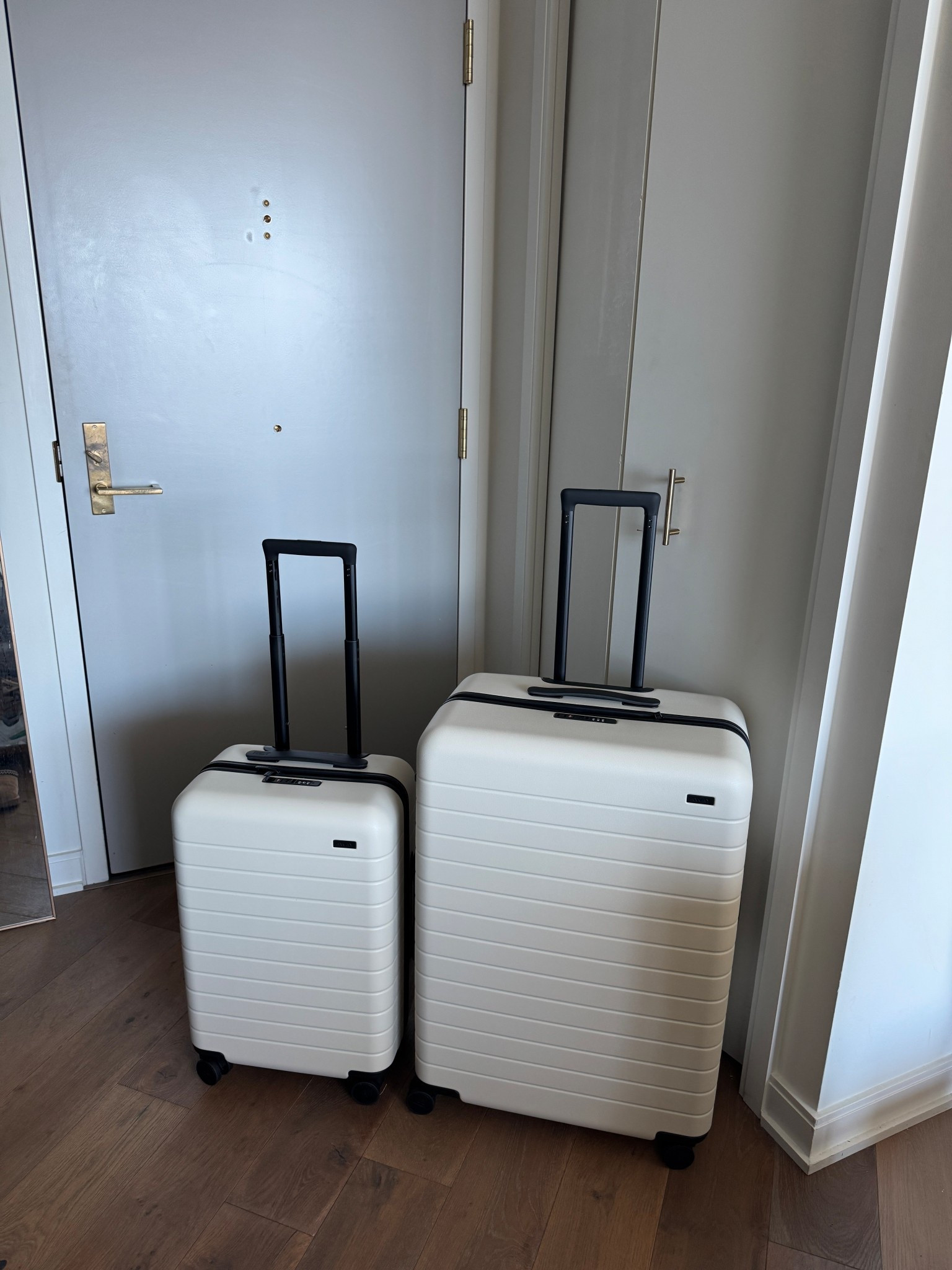 Brand new away luggage color 

The large in salt white
The bigger carry on in salt white 




#LTKTravel