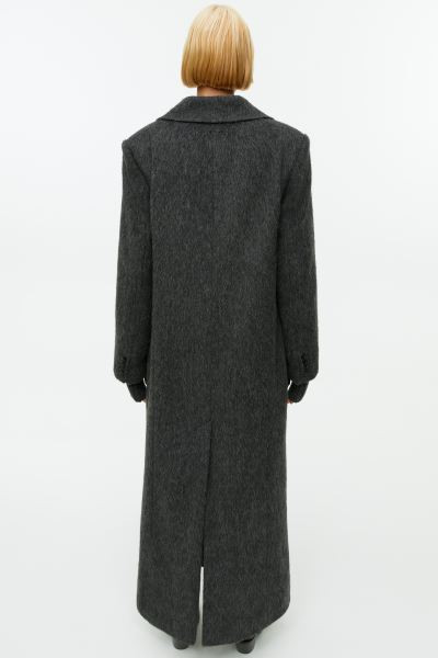 Full-Length Wool Coat - Dark Grey - Ladies | H&M GB | H&M (UK, MY, IN, SG, PH, TW, HK)