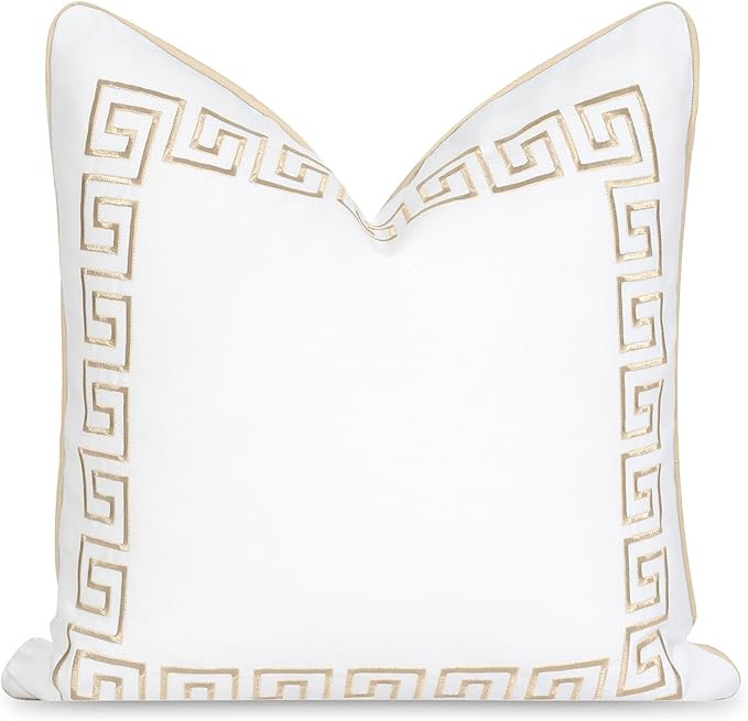 Hofdeco Premium Coastal Patio Indoor Outdoor Throw Pillow Cover Only, 20"x20" Water Repellent for... | Amazon (US)