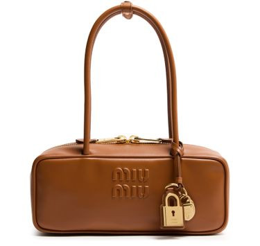 Arcadie big leather bag - MIU MIU | 24S US