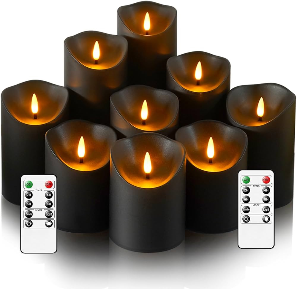 Flameless Candles, LED Candles,Plastics Realistic Candle，flameless Candles with Remote，Suitab... | Amazon (US)