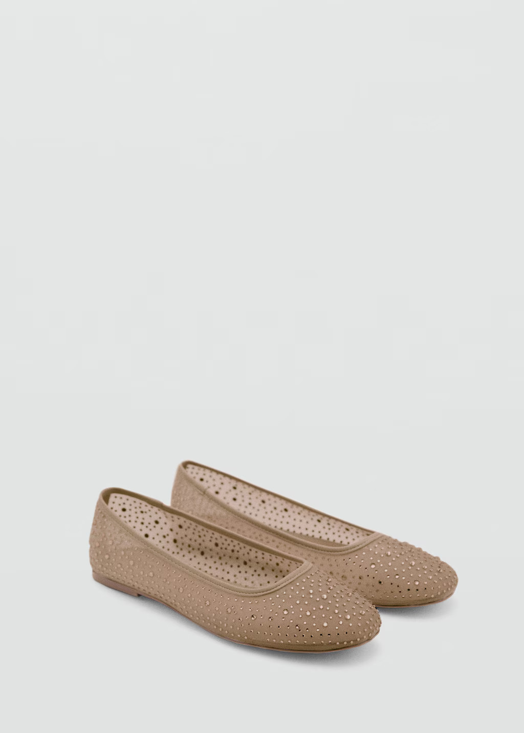 Glitter-effect ballet flats pastel pink - Kids - 3½ - MANGO KIDS | Mango (US/MX/AU)