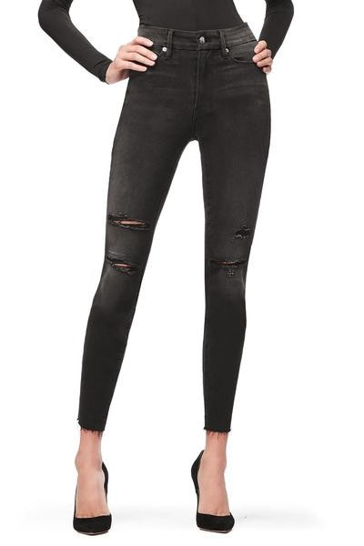 GOOD WAIST RAW EDGE | BLACK702 | Good American