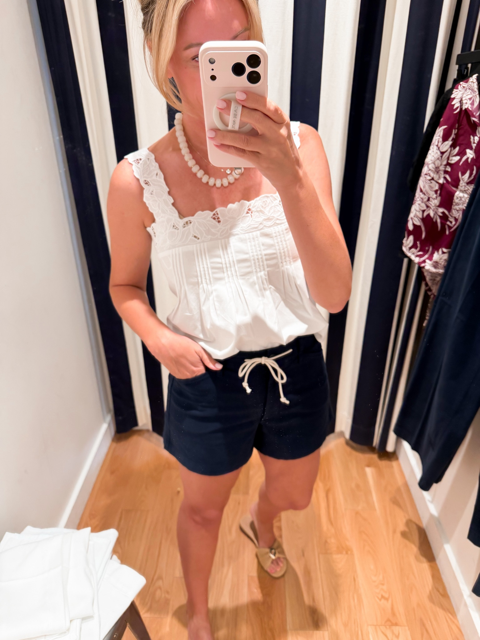 Sized up one in shorts for a more relaxed fir