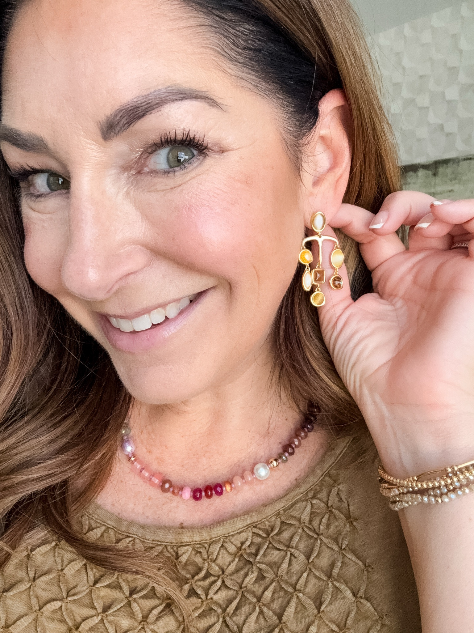 Anthropologie Gemstone Drop Earrings and Chunky Multicolored Fall Toned Necklace

#LTKSeasonal #LTKOver40 #LTKMidsize