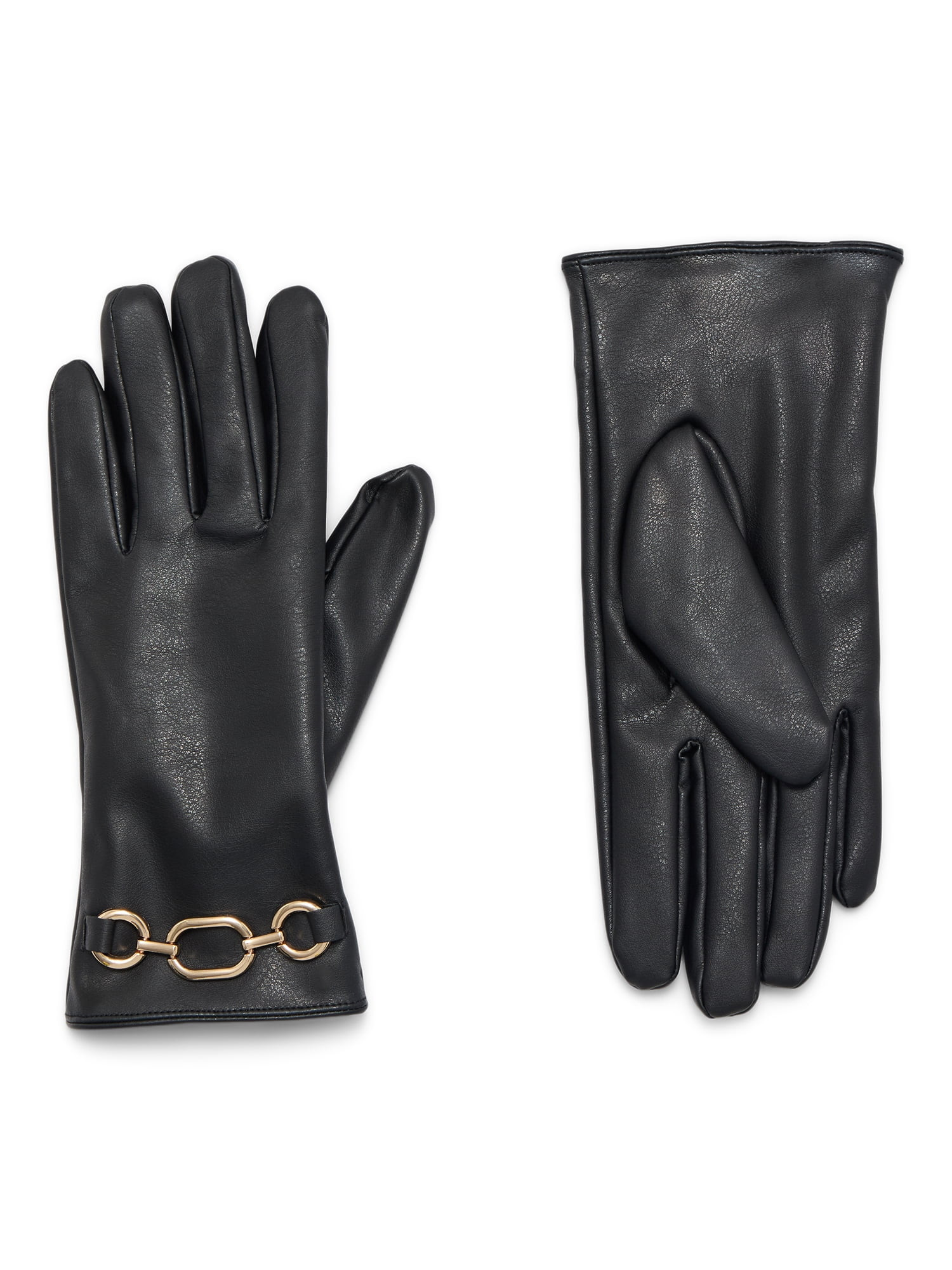 Time and Tru Chain Accent Faux Leather | Walmart (US)