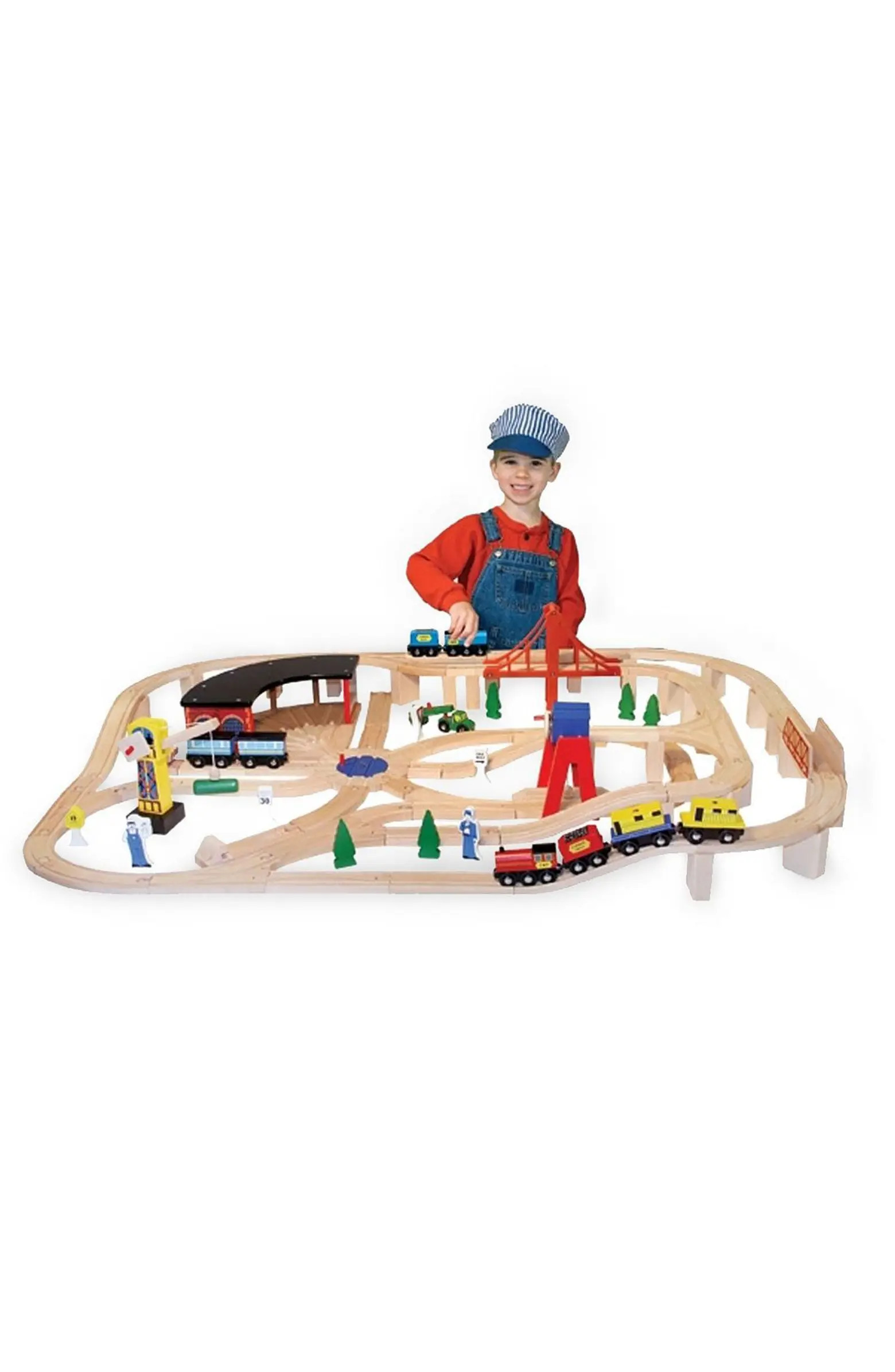 Melissa & Doug 132-Piece Wooden Railway Set | Nordstrom | Nordstrom