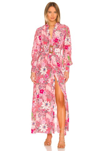 HEMANT AND NANDITA x REVOLVE Misaki Maxi Dress in Pink from Revolve.com | Revolve Clothing (Global)