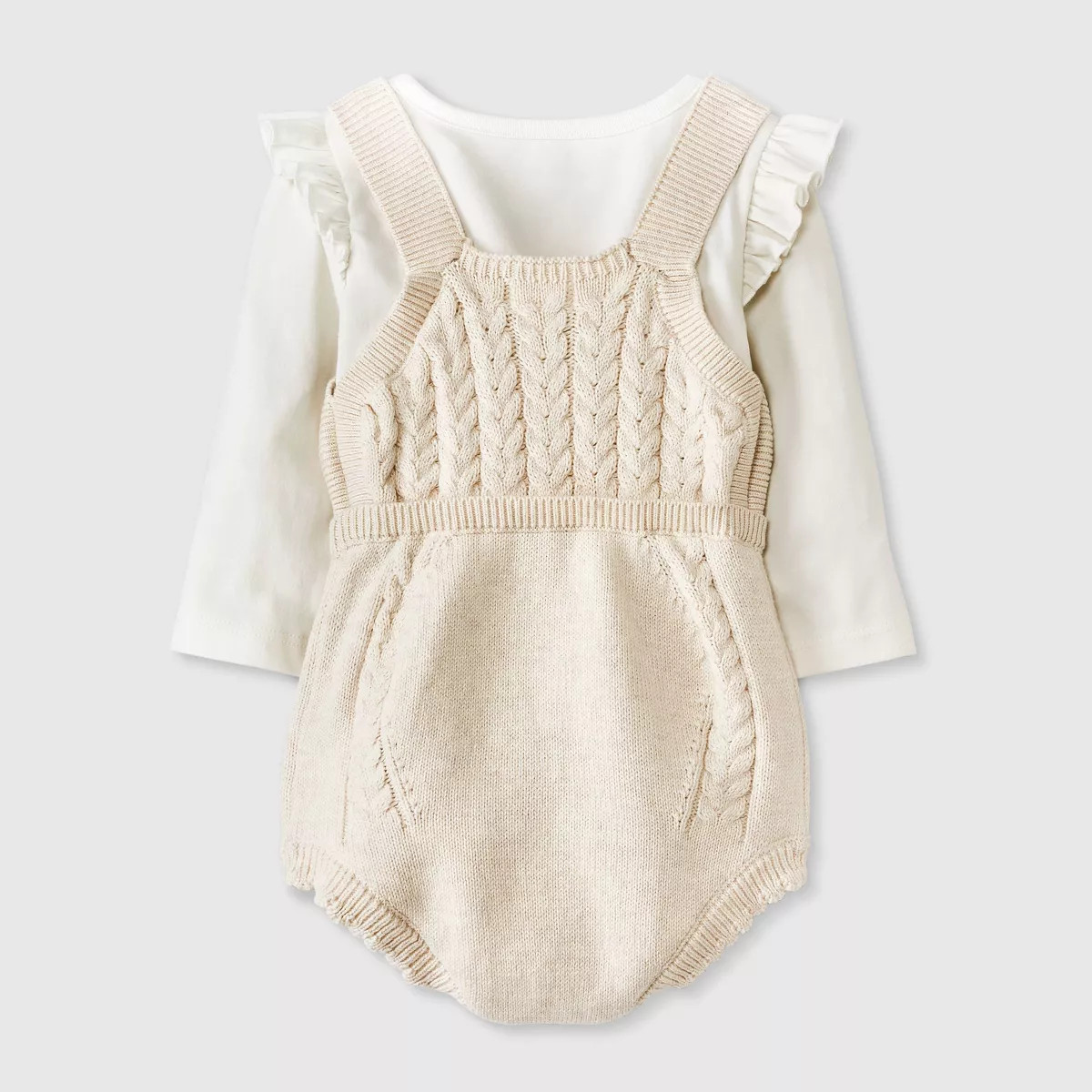Baby Girls' Sweater Romper - Cat & Jack™ Cream | Target