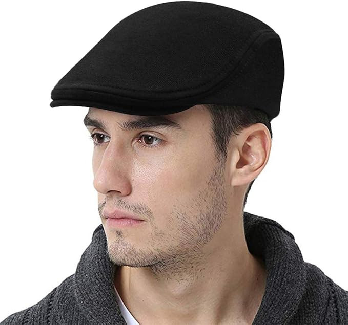 WETOO Men's Flat Cap Gatsby Newsboy Lvy Irish Hats Driving Cabbie Hunting Cap | Amazon (US)