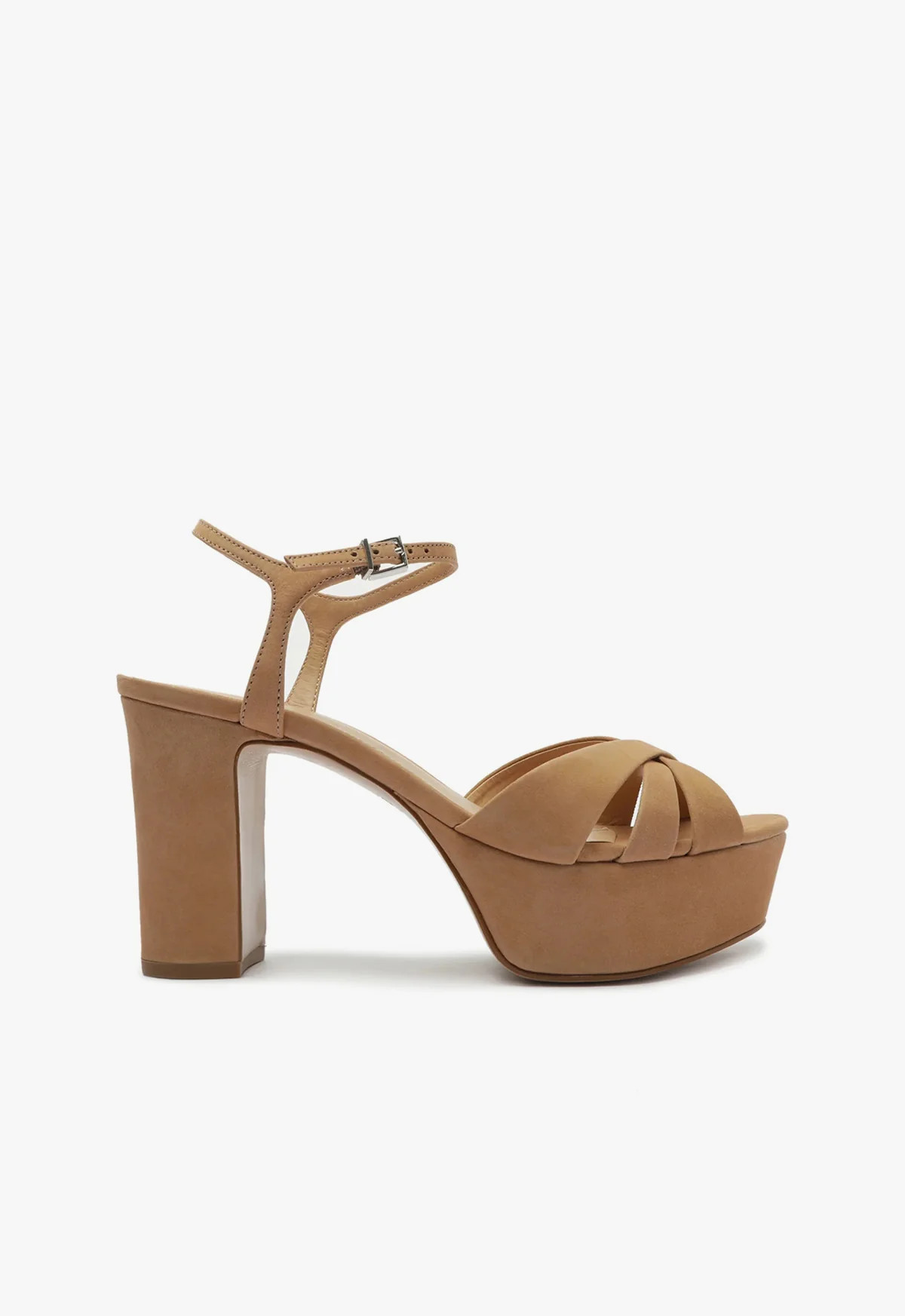 Keefa Platform Sandal | Brown | Suede | Schutz (US)