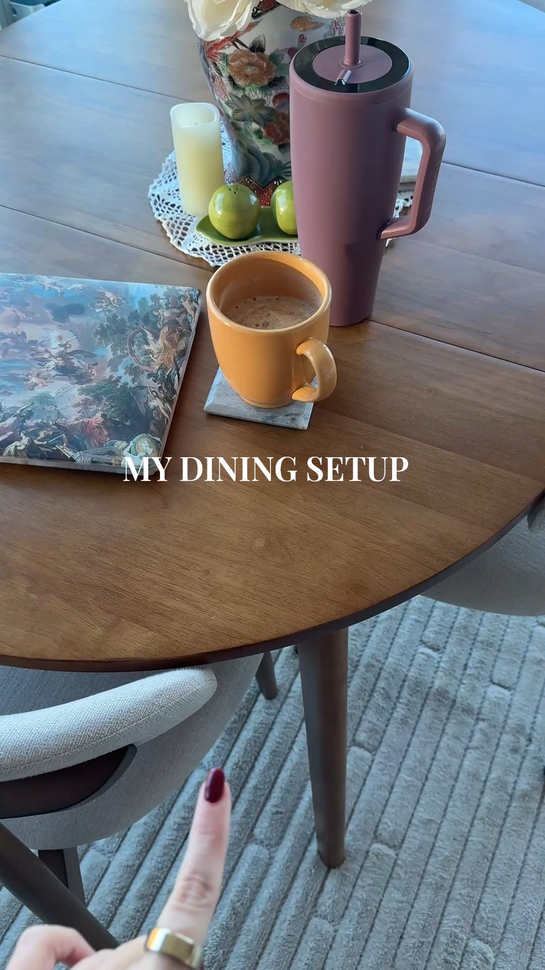 It’s flattering how many of you absolutely love my little dining set up 🙈🤍

I searched high and low for all of these pieces because so much that is out there is just either horrendous or insanely expensive so I’m quite proud of putting these together.

The table is expanded. You can also take the middle part out and just have it be around. I think it does a phenomenal job of utility in a smaller space. I always have the four chairs, but I’ve also seated six people on this table for girls night and we did not have any issues with space ✨

The rug is actually an indoor outdoor rug and I was not sure if I wanted to purchase it first because outdoor rocks are notorious for having a rough texture but this one is honestly perfect and it’s not to the point where it vacuuming is difficult. It’s super easy to clean 🙌🏻


#LTKHoliday #LTKHome #LTKSaleAlert