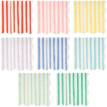 Meri Meri Bulk Multipack Paper Napkins (Pack of 100), Scalloped Napkins, 6.5 x 6.5 inches., Thick... | Amazon (US)