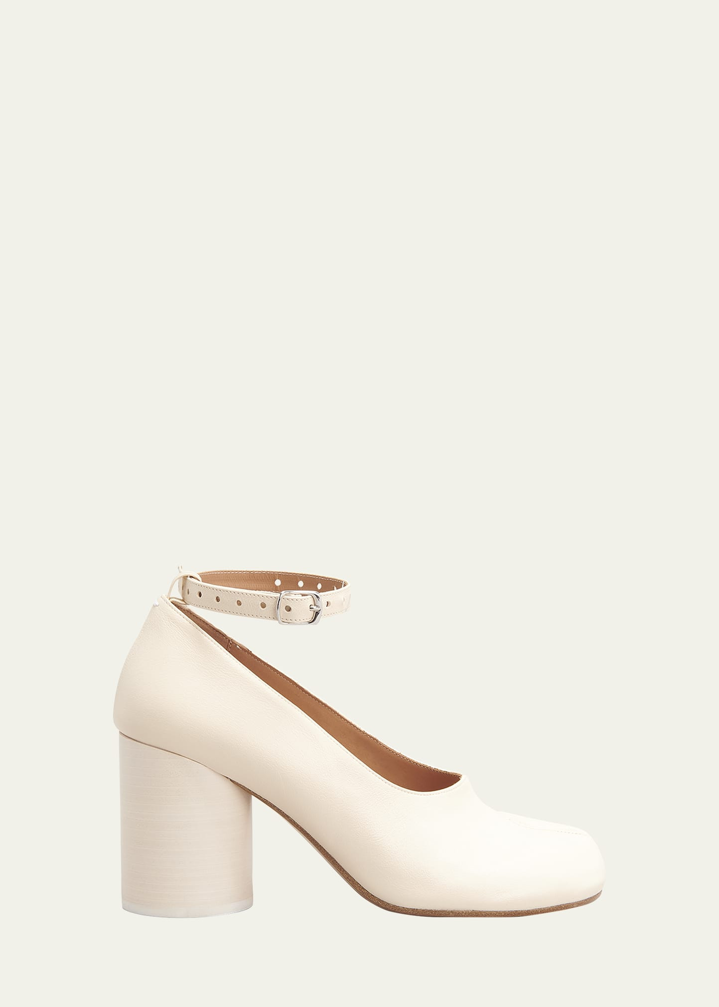 Maison Margiela Tabi Ankle-Strap Leather Pumps | Bergdorf Goodman