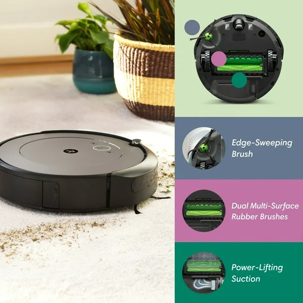 iRobot® Roomba® i1+ (1552) Wi-Fi Connected Self-Emptying Robot Vacuum, Ideal for Pet Hair, Carp... | Walmart (US)