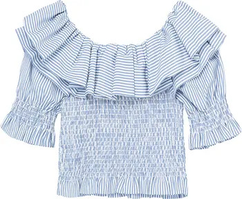 Kids' Smocked Ruffle Detail Top | Nordstrom